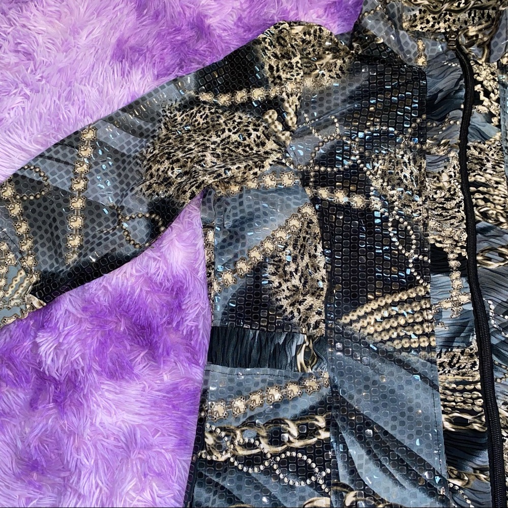 Clear Sequin Design Spring Jacket